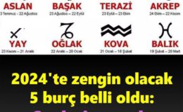 2024’te Paraya Para Demeyecek 5 Burç Belli Oldu!